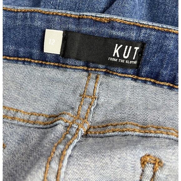 Kut from the Kloth Connie Ankle Skinny Midrise Denim Blue Jeans Size 12 Women’s - Picture 3 of 5